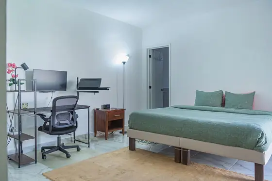Third bedroom with workspace