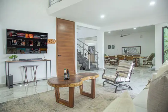 Living room from the stairs